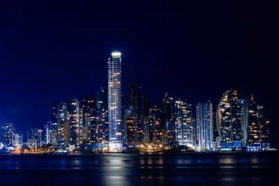 Panama night view